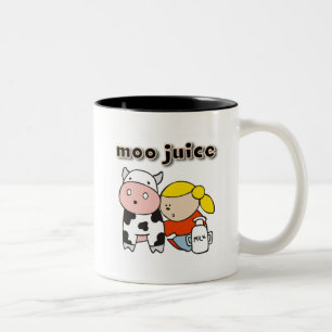 Moo Juice Tshirts and Gifts Two-Tone Coffee Mug