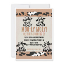 Moo-ly Moly Funny Dairy Cow Calf