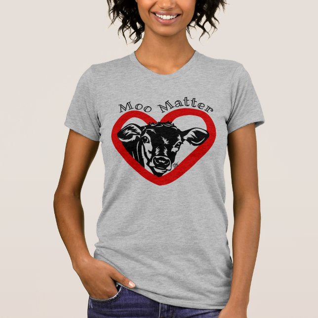 Moo Matter- Calf Heart Shirt (Front)