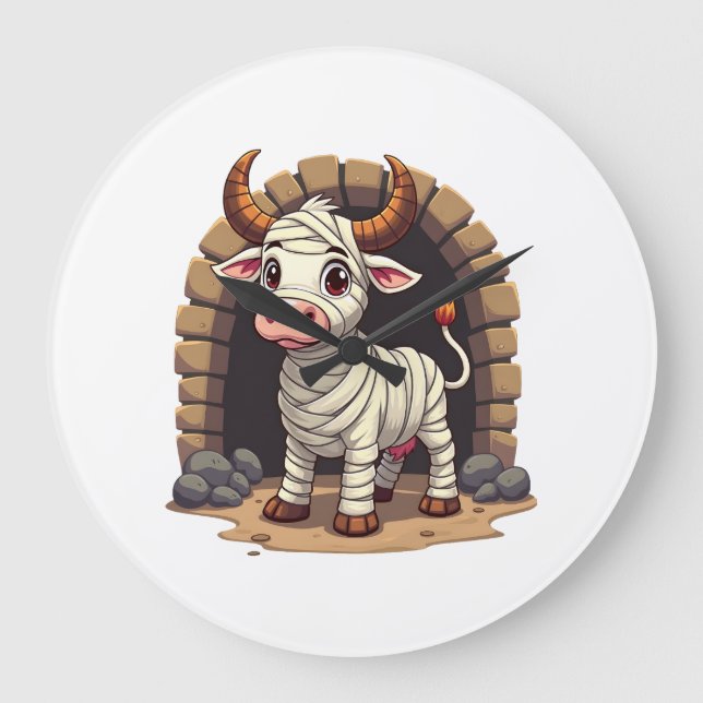 Moo-Mummy Returns Large Clock (Front)