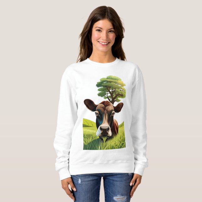 Moo-ning for a Massage Sweatshirt (Front Full)