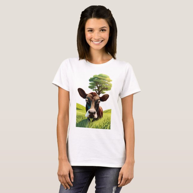 Moo-ning for a Massage T-Shirt (Front Full)