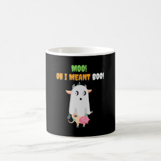 Moo! Oh I Meant Boo! - Funny Holloween Coffee Mug