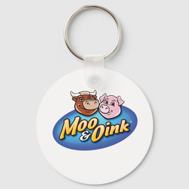 Moo & Oink Bottle Opener Key Ring (Front)