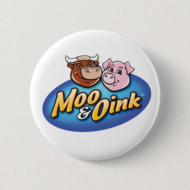 Moo & Oink Fun Button (Front)