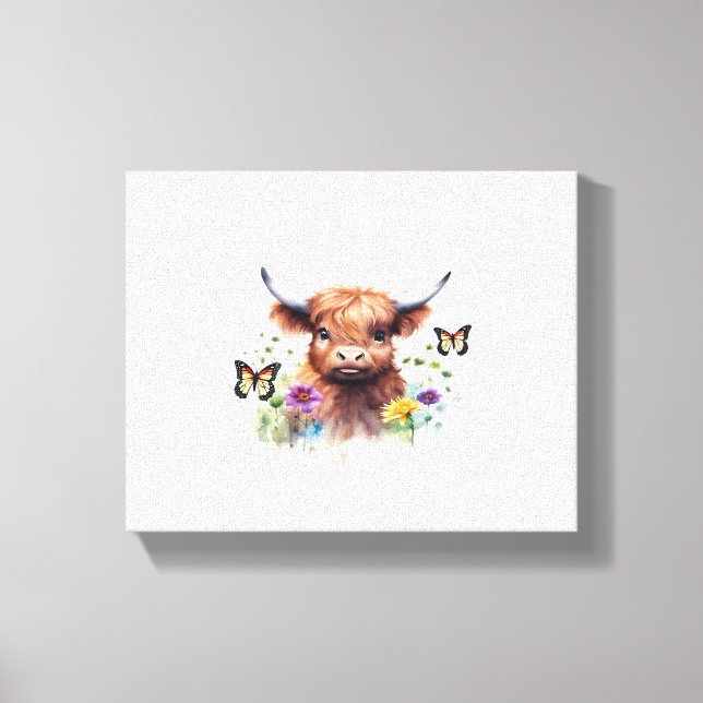 Moo-rry Christmas Classic T-Shirt Canvas Print (Front)