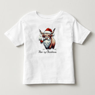 Moo-ry Christmas Design Toddler T-Shirt
