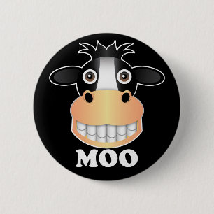 Moo - Standard, 2¼ Inch Round Button 6 Cm Round Badge