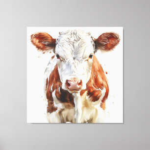 🐄🎨 Moo-sterpiece 🖌️ Canvas Print