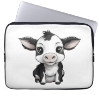 🔌💻 "Moo-Tech" Cow Print Electronics Bag 💻🔌