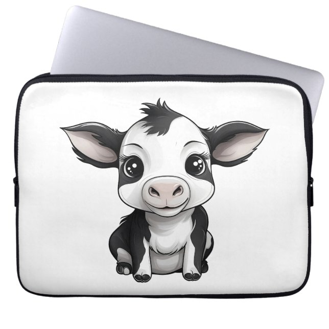 🔌💻 "Moo-Tech" Cow Print Electronics Bag 💻🔌 (Front)