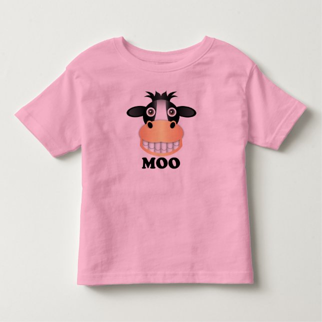 Moo - Toddler Fine Jersey T-Shirt T-Shirt (Front)