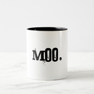 Moo. Two-Tone Coffee Mug