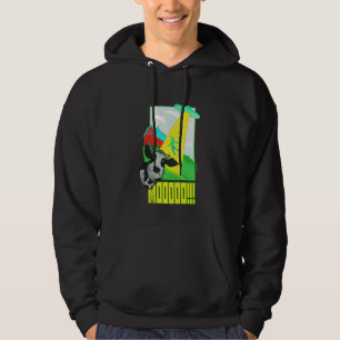 Moo UFO Funny Joke Hoodie