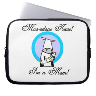 Moo-velous New Mum Gifts Laptop Sleeve