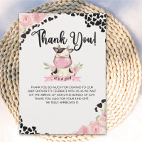 Moochas Gracias por venir Vaca Acuarela