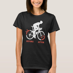 Mood Before And After Cycling Cyclist T-Shirt