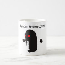 Mood before Coffee with Angry Demon