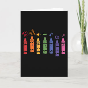 Mood Color Crayons Teacher  Card