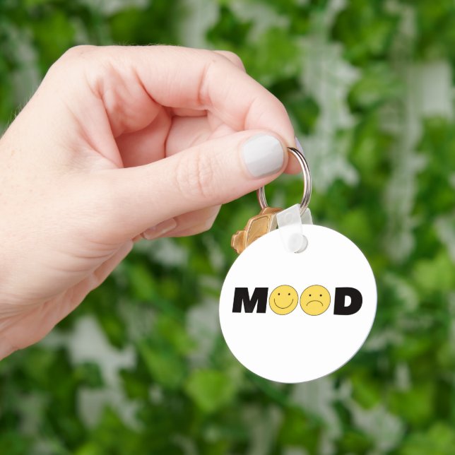 Mood Emoji Minimalist Keychain  (Hand)