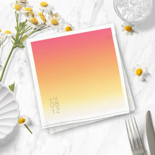 Mood Gradient Wedding Hot Summer ID741 Napkin