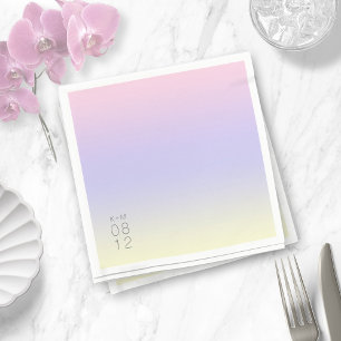 Mood Gradient Wedding Pastel Dawn ID741 Napkin