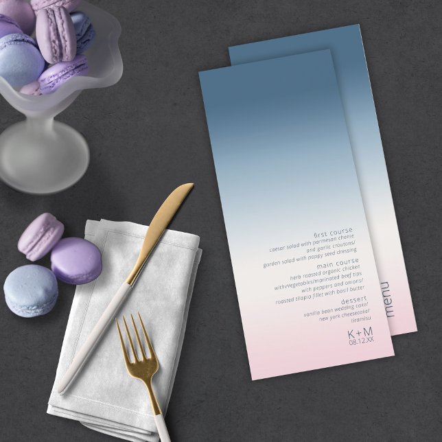Mood Gradient Wedding Prussian Sky ID741 Menu (Creator Uploaded)