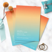 Mood Gradient Wedding Tropical Sky ID741