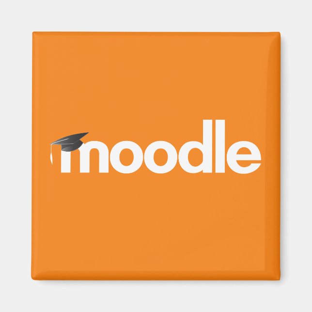 Moodle Magnet: Orange Magnet (Front)