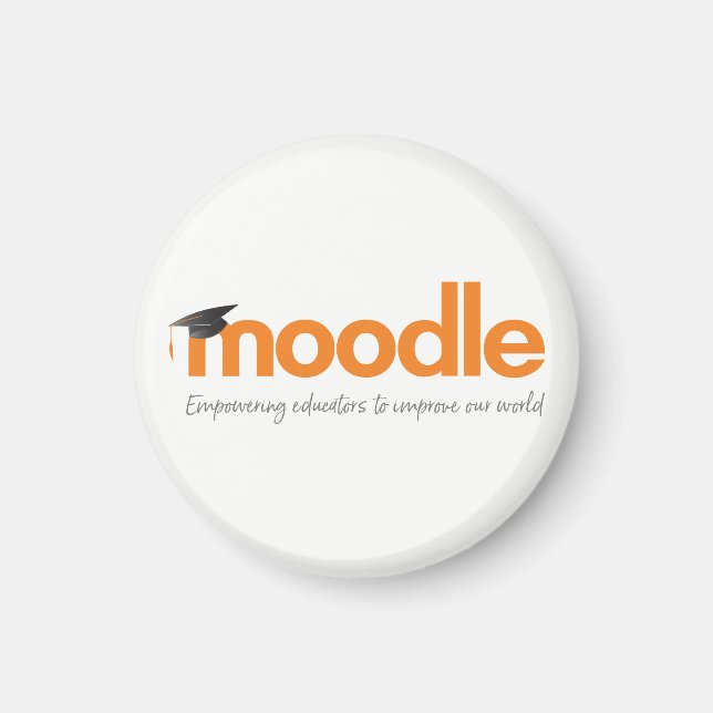 Moodle Magnet: Powering Worldwide Magnet (Front)