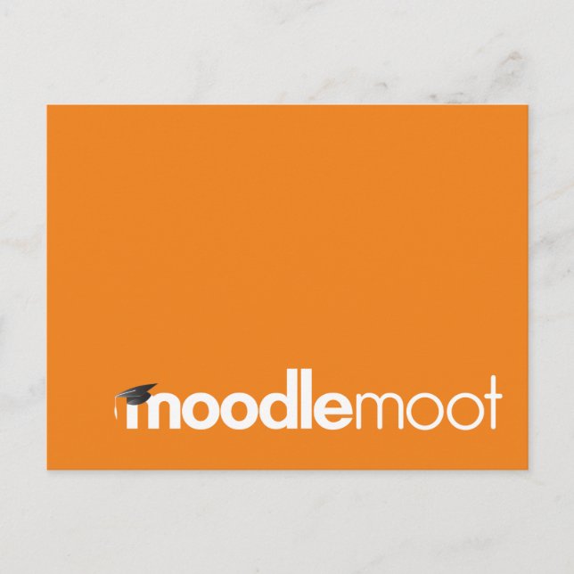 Moodle Moot postcard (Front)