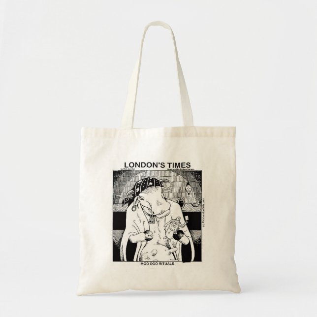 Moodoo Cows Of New Orleans Funny Tote Bag (Front)