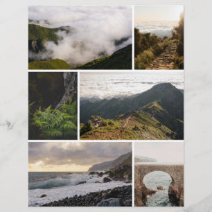 Moody adventure travel Scrapbook paper for cutouts
