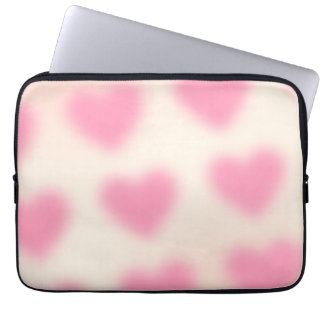 Moody Aesthetic Pink Heart Laptop Sleeve