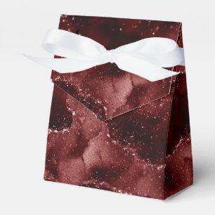 Moody Agate Henna Blood Red Garnet Jewel Tone Favour Box