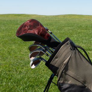 Moody Agate Henna Blood Red Garnet Jewel Tone Golf Head Cover