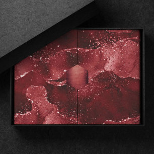 Moody Agate   Henna Blood Red Garnet Jewel Tone Tissue Paper