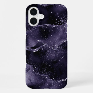 Moody Agate | Midnight Indigo Deep Purple Glam iPhone 16 Plus Case