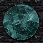 Moody Agate | Teal Green Malachite Rich Jewel Tone Dartboard<br><div class="desc">90s grunge inspired dark, sophisticated watercolor marbled agate stone in a deep moody jewel tone with faux metallic foil and glitter veins in a rich, dramatic featuring abstract fluid swirls and glitter veins. From the "Till Death Do Us Part" collection, this gorgeous feminine hand-painted gradient adds the perfect pop of...</div>
