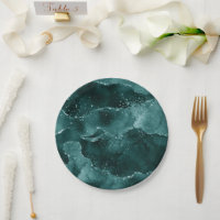 Moody Agate | Teal Green Malachite Rich Jewel Tone