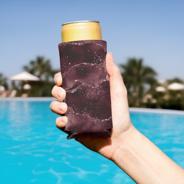 Moody Agate | Wine Bordeaux Sangria Merlot Maroon Seltzer Can Cooler (In Situ Pool)