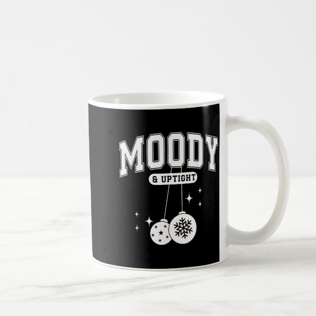 Moody And Uptight Merry And Bright Christmas Coupl Coffee Mug (Right)