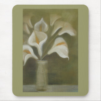 Moody Arum Calla's In A Vase Mouse Pad