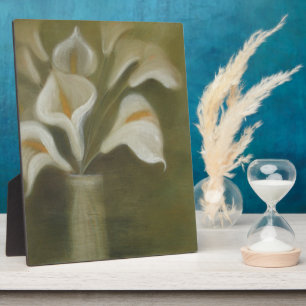 Moody Arum Calla's In A Vase Plaque