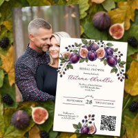 Moody Autumn Plum Fig Blackberry Bridal Shower