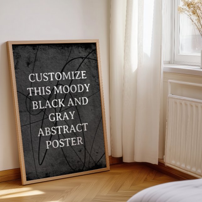Moody Background Custom Sign Black Grey Abstract (Creator Uploaded)