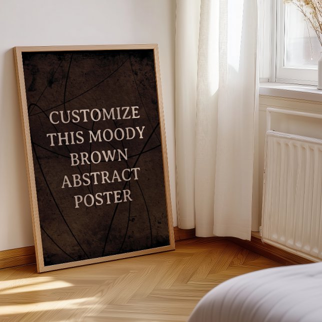 Moody Background Custom Sign Rich Brown Abstract (Creator Uploaded)