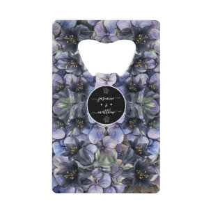 Moody Black Floral Classic Couple Names Wedding