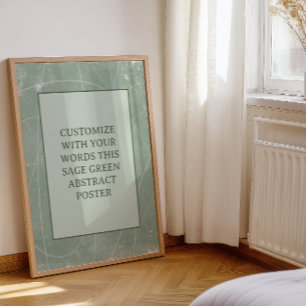 Moody Black Grey Custom Poster Abstract Elegant