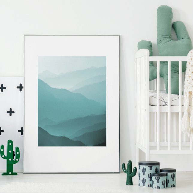 Moody Blue Mountain  Poster (Creator Uploaded)